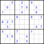 Судоку 9х9 #295 очень трудный