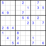 Судоку 9х9 #314 очень трудный