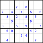 Судоку 9х9 #317 очень трудный