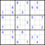 Судоку 9х9 #318 очень трудный