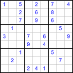 Судоку 9х9 #320 очень трудный