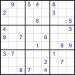 Судоку 9х9 #328 очень трудный