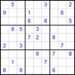 Судоку 9х9 #337 очень трудный