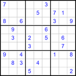 Судоку 9х9 #338 очень трудный