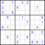 Судоку 9х9 #352 очень трудный