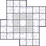 Судоку-мельница #13 легкий