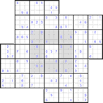 Судоку-мельница #13 средний