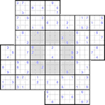 Судоку-мельница #6 трудный