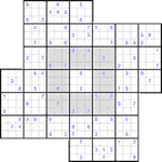 Судоку-мельница #8 трудный