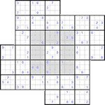 Судоку-мельница #9 трудный