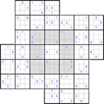 Судоку-мельница #8 очень трудный