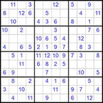 Судоку 12х12 #30 легкий