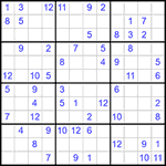 Судоку 12х12 #21 средний