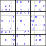 Судоку 12х12 #22 средний