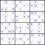 Судоку 12х12 #24 средний