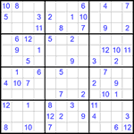 Судоку 12х12 #25 средний