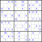 Судоку 12х12 #21 очень трудный