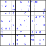 Судоку 12х12 #24 очень трудный