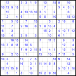 Судоку 16х16 #30 легкий