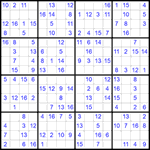 Судоку 16х16 #33 легкий