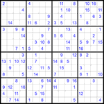 Судоку 16х16 #25 средний