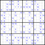 Судоку 16х16 #27 средний