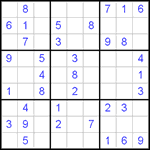 Судоку 9х9 #391 легкий