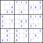 Судоку 9х9 #392 легкий