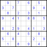 Судоку 9х9 #393 легкий