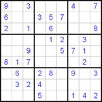 Судоку 9х9 #394 легкий
