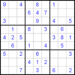 Судоку 9х9 #413 легкий