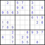 Судоку 9х9 #414 легкий