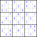 Судоку 9х9 #361 средний