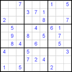 Судоку 9х9 #362 средний