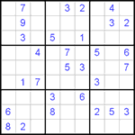 Судоку 9х9 #364 средний