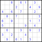 Судоку 9х9 #365 средний