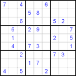 Судоку 9х9 #372 средний