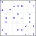 Судоку 9х9 #377 средний