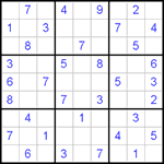 Судоку 9х9 #378 средний