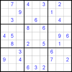 Судоку 9х9 #382 средний