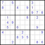 Судоку 9х9 #388 средний