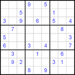 Судоку 9х9 #373 очень трудный