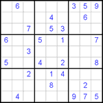 Судоку 9х9 #381 очень трудный