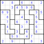Судоку-пазл 9х9 #116 легкий