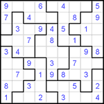 Судоку-пазл 9х9 #118 легкий