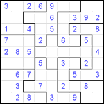 Судоку-пазл 9х9 #120 легкий