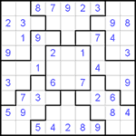 Судоку-пазл 9х9 #121 легкий