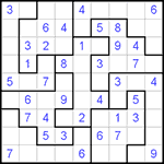 Судоку-пазл 9х9 #123 легкий