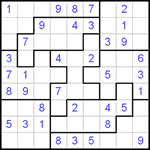 Судоку-пазл 9х9 #126 легкий