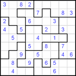 Судоку-пазл 9х9 #101 средний